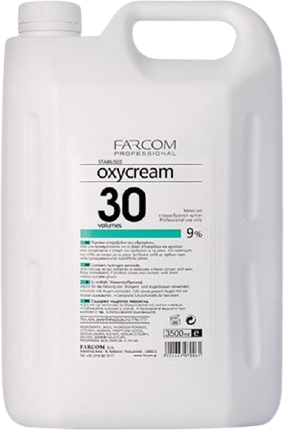 FARCOM Oxy Cream οξυζενέ No30 3,5lt – Οξυζενέ Μαλλιών και Ενεργοποιητές Χρώματος