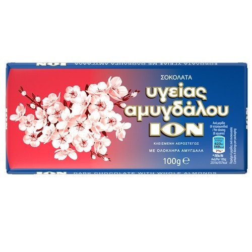 ΙΟΝ σοκολάτα υγείας αμυγδάλου 100gr – Σοκολάτες