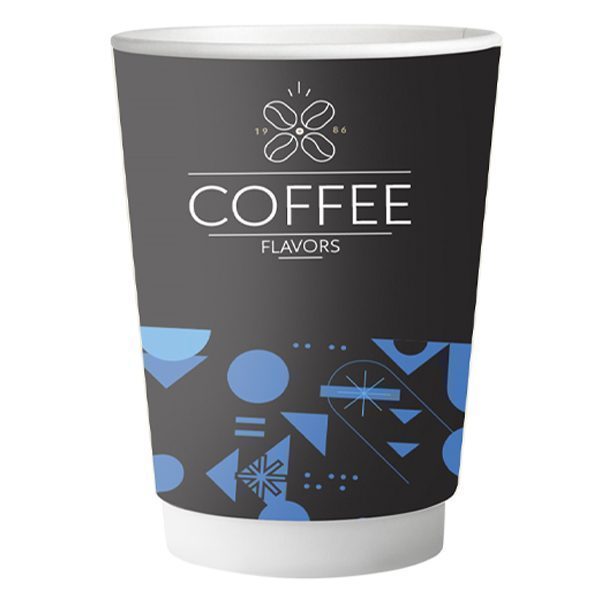COFFEE FLAVORS ποτήρι χάρτινο double wall 12-14oz 25τεμ – Ποτήρια μιας Χρήσης
