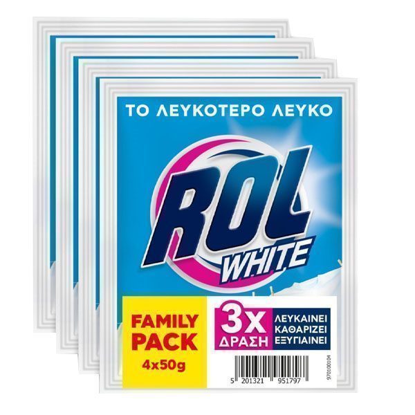 ROL λευκαντικό white 4x50gr – Ενισχυτικά Πλύσης
