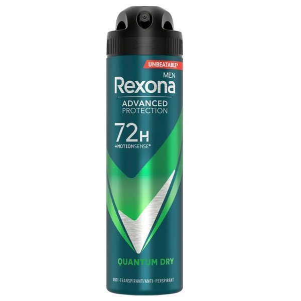 REXONA αποσμητικό σώματος spray men quantum dry 150ml – Αποσμητικά