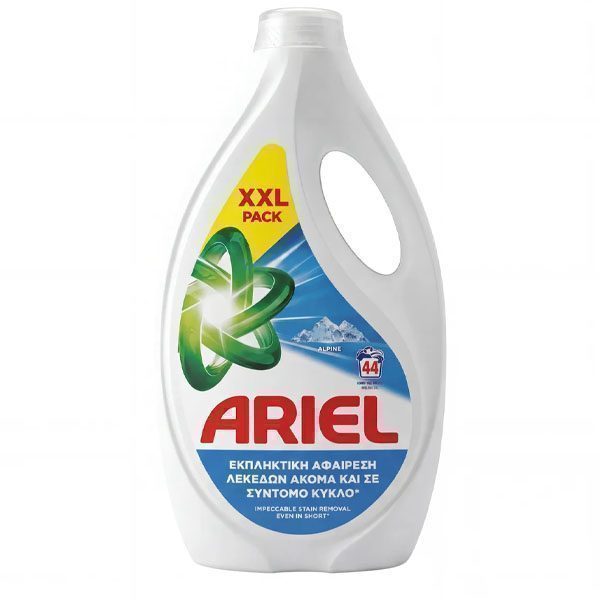 ARIEL ΥΓΡΟ ΠΛΥΝΤΗΡΙΟΥ ΡΟΥΧΩΝ 44μεζ. - (ALPINE) – Απορρυπαντικά Ρούχων