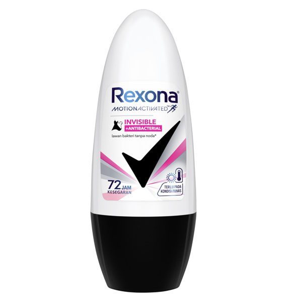 REXONA αποσμητικό σώματος roll-on men invisible black και white 45ml – Αποσμητικά