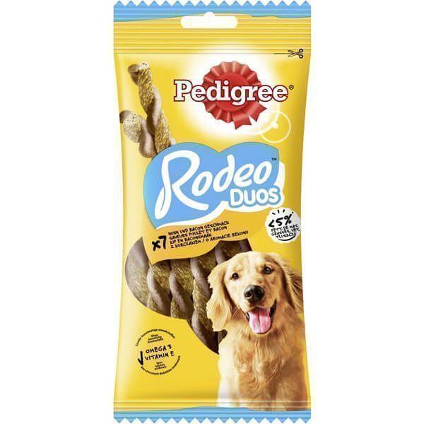 PEDIGREE rodeo duo sticks κοτόπουλο και μπέικον 7τεμ 123gr – Είδη Στοματικής Υγιεινής Σκύλου