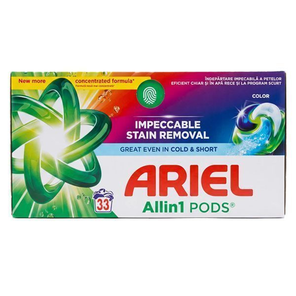 ARIEL PODS ΠΛΥΝΤΗΡΙΟΥ ΡΟΥΧΩΝ 33τεμ. - (COLOR) – Απορρυπαντικά Ρούχων