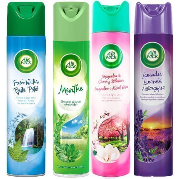 AIR WICK SPRAY 300ml - (ΔΙΑΦΟΡΑ ΑΡΩΜΑΤΑ) – Αρωματικά Χώρου