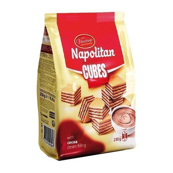 VINCINNI γκοφρέτες με κρέμα κακάο 250gr – Μπισκότα