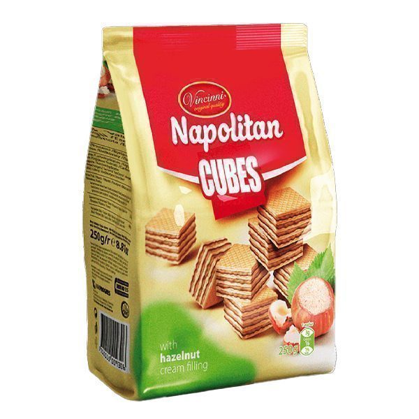 VINCINNI ΓΚΟΦΡΕΤΕΣ 250gr. - (ΚΡΕΜΑ ΦΟΥΝΤΟΥΚΙ) – Μπισκότα