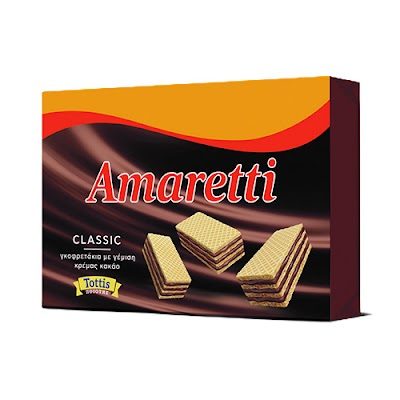 TOTTIS Amaretti γκοφρέτα με κρέμα κακάο 45gr – Σοκολάτες