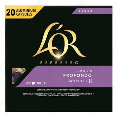 L'OR καφές espresso Lungo profondo σε κάψουλες συμβατές με μηχανή Nespresso 20τεμ – Κάψουλες Καφέ και Ροφημάτων