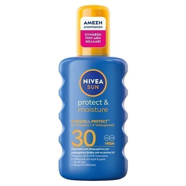 NIVEA sun protect και moisture spray spf30 200ml – Αντηλιακά