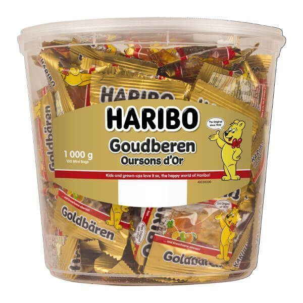 HARIBO ζελεδάκια goldbaren 100x10gr – Καραμέλες, Γλειφιτζούρια και Τσίχλες
