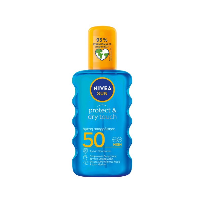 NIVEA sun protect και dry touch λάδι spray SPF50 200ml – Αντηλιακά
