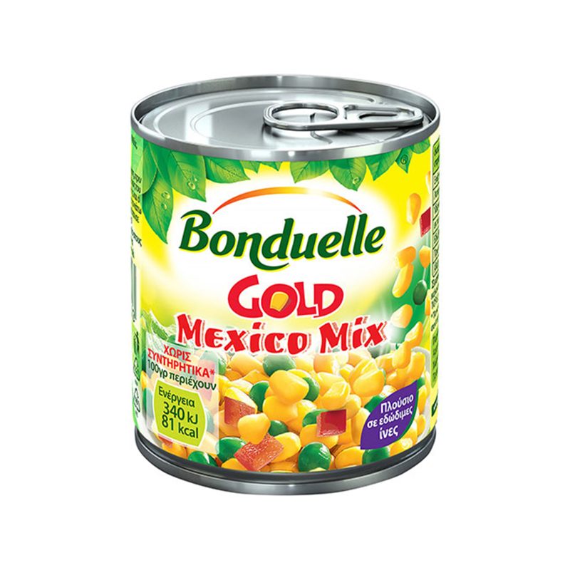 BONDUELLE GOLD MEXICO MIX 150gr – Τρόφιμα Μακράς Συντήρησης