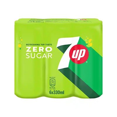 7 UP αναψυκτικό γκαζόζα zero χωρίς ζάχαρη 6x330ml – Αναψυκτικά
