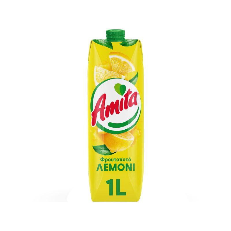 AMITA χυμός φρουτοποτό λεμόνι 1lt – Χυμοί