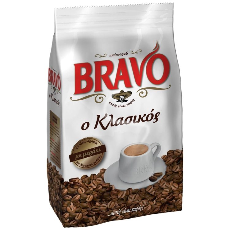 BRAVO ελληνικός καφές κλασικός 985gr – Καφέδες