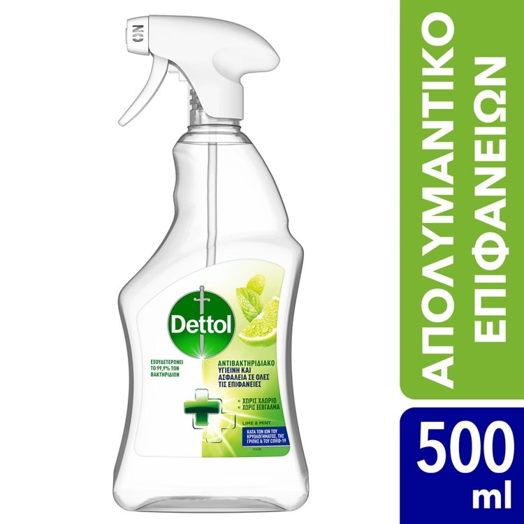 DETTOL απολυμαντικό επιφανειών surface cleanser με lime και mint 500ml – Καθαριστικά Επιφανειών