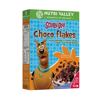 NUTRI VALLEY δημητριακά scooby-doo choco flakes 375gr