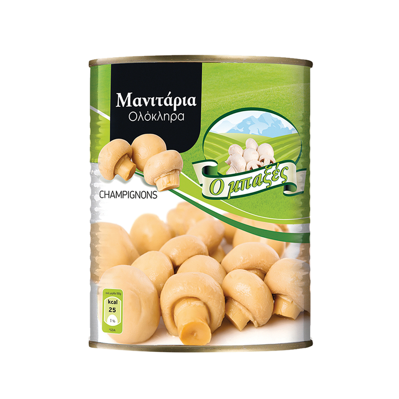 Ο ΜΠΑΞΕΣ μανιτάρια ολόκληρα 400gr – Ο μπαξές – Τρόφιμα Μακράς Συντήρησης