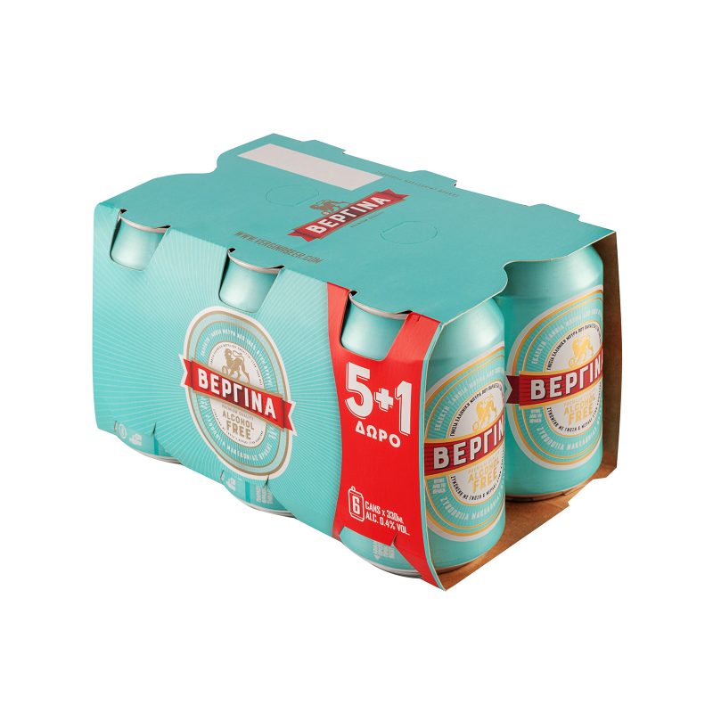 ΒΕΡΓΙΝΑ μπύρα χωρίς αλκοόλ κουτί 6x330ml – Βεργίνα – Μπύρες