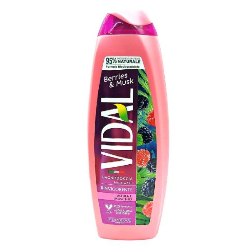 VIDAL αφρόλουτρο berries και musk 500ml – Αφρόλουτρα