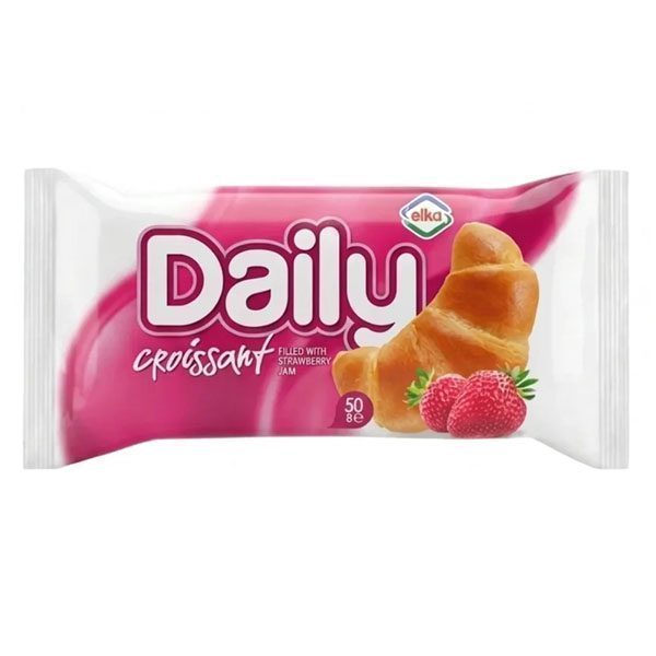 DAILY κρουασάν φράουλα 50gr – Κέικ, Τσουρέκια και Κρουασάν