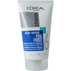 LOREAL STUDIO LINE ΖΕΛΕ ΜΑΛΛΙΩΝ 150ml FIX και FORCE No 6 – L'Oreal Paris – Styling Μαλλιών