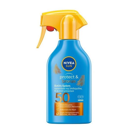 NIVEA sun αντηλιακό protect και bronze trigger spf50 250ml – Αντηλιακά