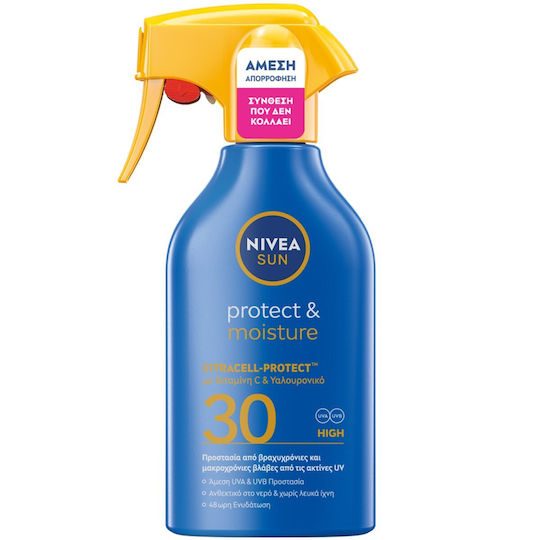 NIVEA sun αντηλιακό protect και moisture trigger spf30 250ml – Αντηλιακά
