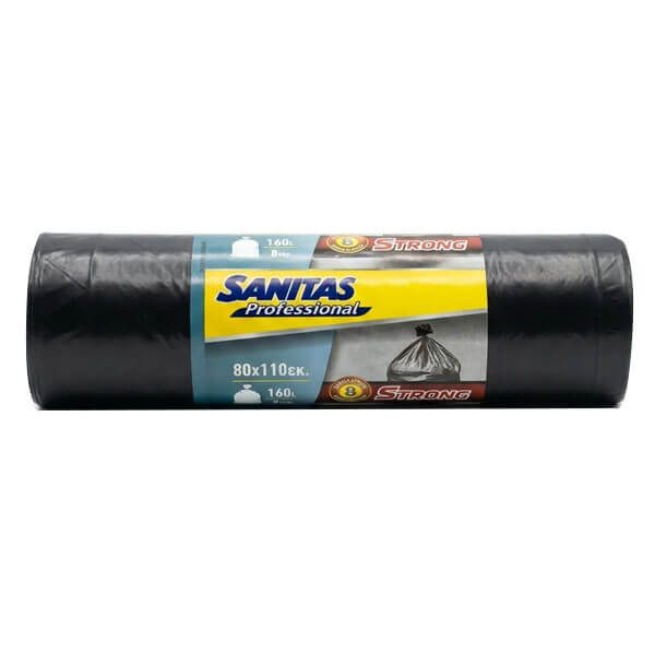 SANITAS professional σακούλες απορριμμάτων strong 80cmx110cm 8τεμ