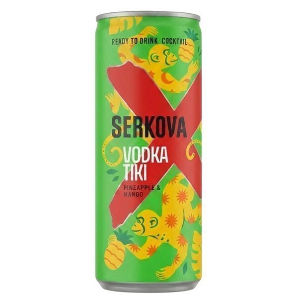 SERKOVA Vodka Tiki vol 5% Ανανάς και Mango 250ml – Ποτά