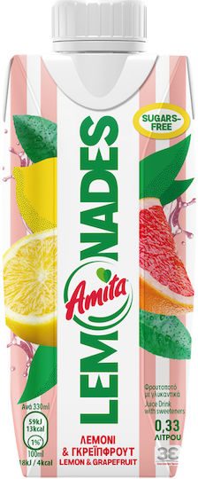 AMITA χυμός lemonades λεμόνι και γκρεϊπφρουτ 330ml – Χυμοί