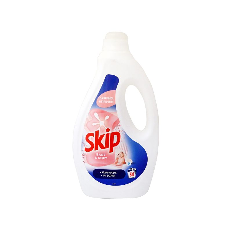 SKIP υγρό πλυντηρίου ρούχων Talc Soft 34μεζ 1,53lt – Απορρυπαντικά Ρούχων