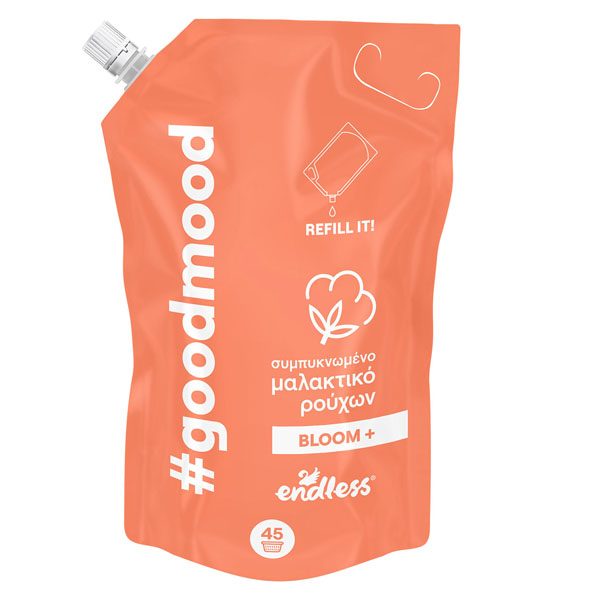 ENDLESS συμπυκνωμένο μαλακτικό goodmood bloom+ 1lt – Μαλακτικά Ρούχων