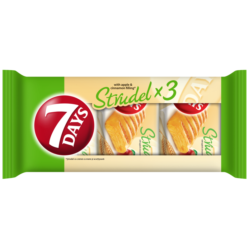 7 DAYS στρούντελ με μήλο και κανέλα 3τεμ – Αλμυρά Snacks