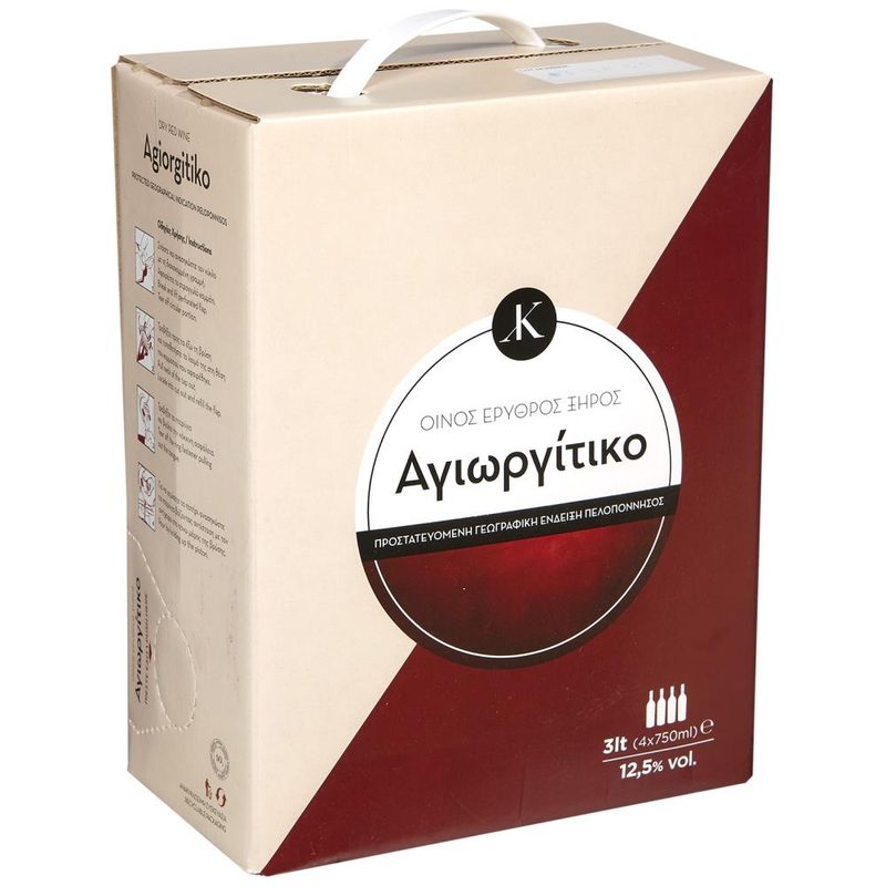 ΑΓΙΩΡΓΙΤΙΚΟ ερυθρό κρασί 3lt – Αγιωργίτικο – Κρασιά