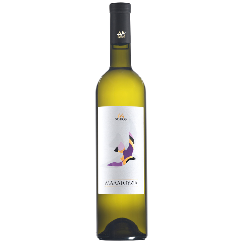 SOKOS λευκός οίνος Μαλαγουζιά 750ml – Κρασιά