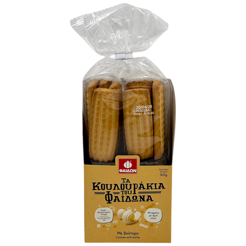 ΦΑΙΔΩΝ κουλουράκια με βούτυρο 300gr – Φαίδων – Μπισκότα