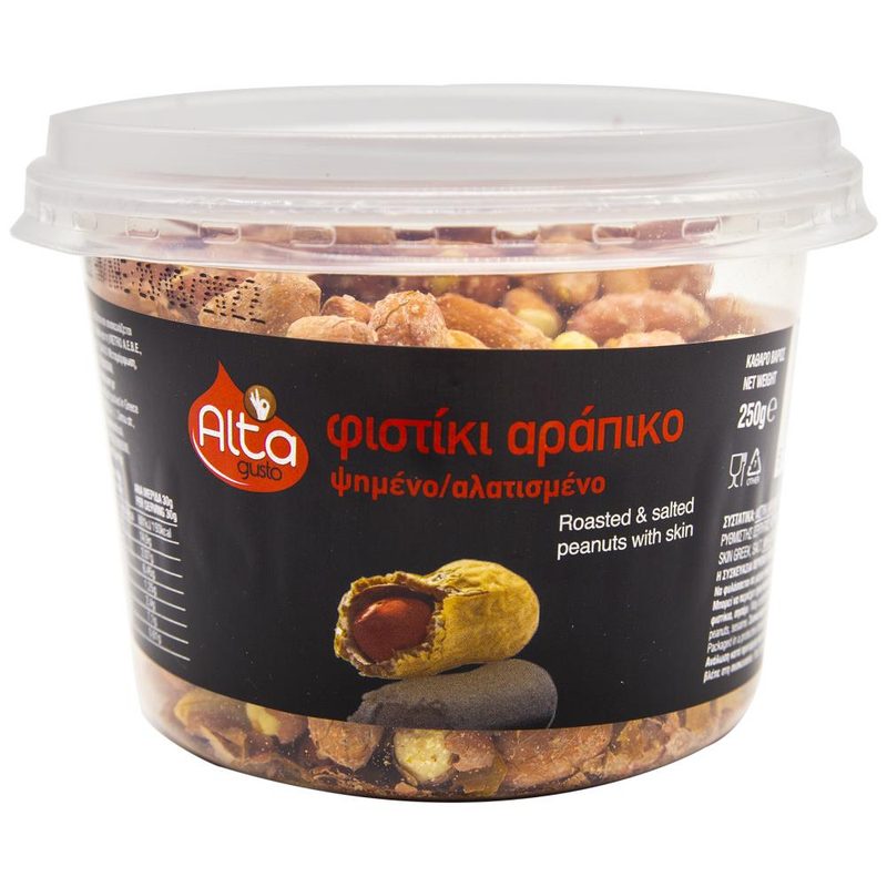 ALTA Gusto φιστίκι ψημένο αλατισμένο 250gr – Ξηροί Καρποί και Αποξηραμένα Φρούτα