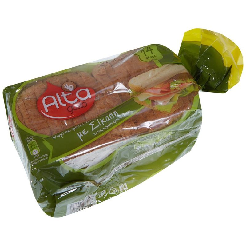 ALTA Gusto ψωμί τοστ με σίκαλη 340gr – Αρτοσκευάσματα