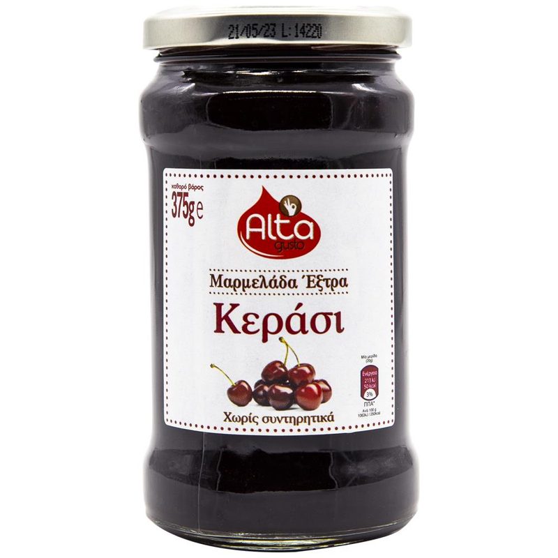 ALTA Gusto μαρμελάδα κεράσι 375gr – Μαρμελάδες