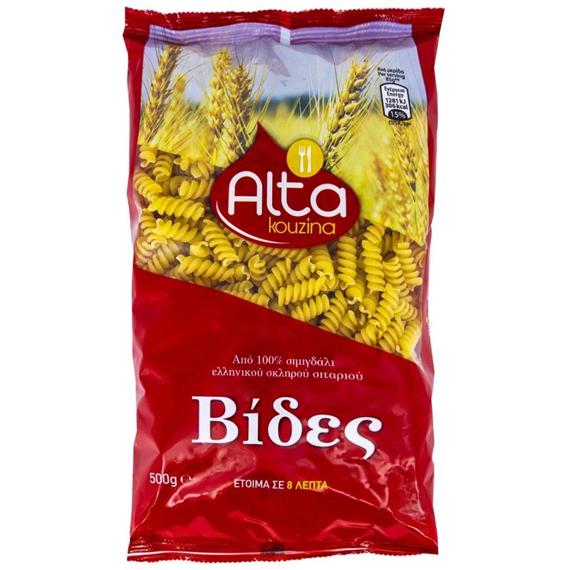 ALTA Kouzina Βίδες 500gr – Ζυμαρικά