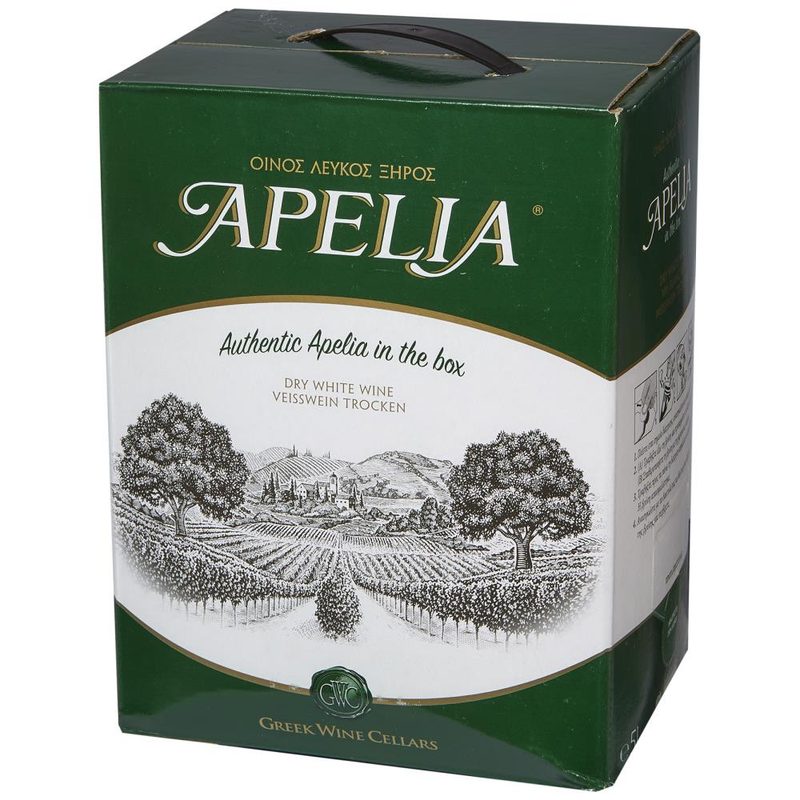 APELIA λευκός οίνος σε ασκό 5lt – Κρασιά