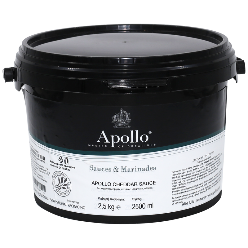APOLLO cheddar sauce 2.5kg – Σάλτσες και Dressings