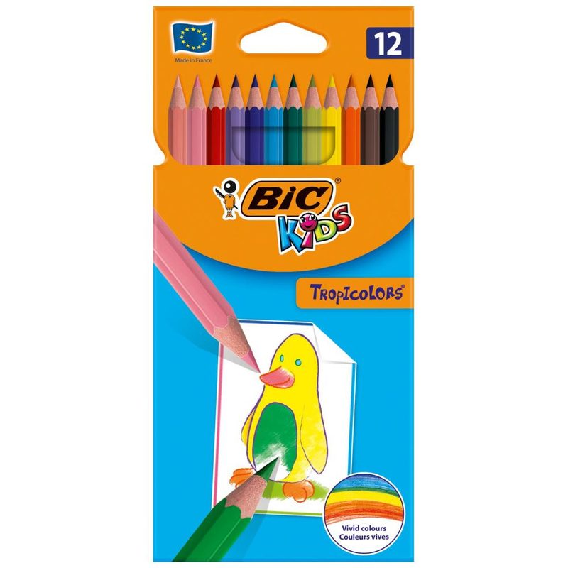 BIC ξυλομπογιές Kids Tropicolors 12τεμ
