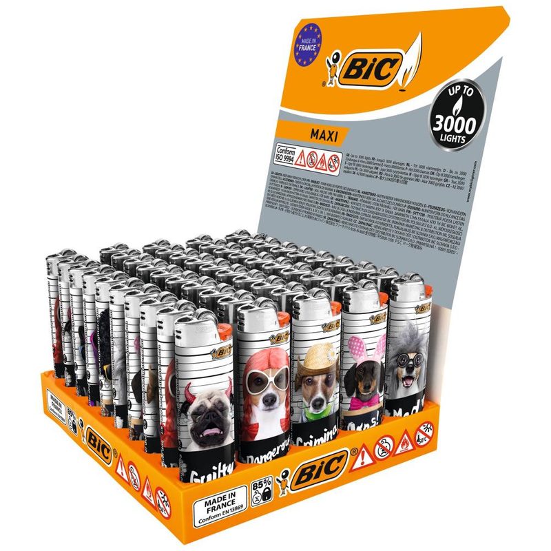 BIC αναπτήρας με παραστάσεις Maxi J26 50τεμ – Αναπτήρες
