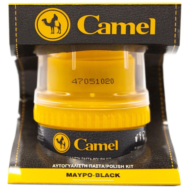 CAMEL κρέμα υποδημάτων αυτογυάλιστη πάστα μαύρη 55ml – Προϊόντα Περιποίησης Υποδημάτων