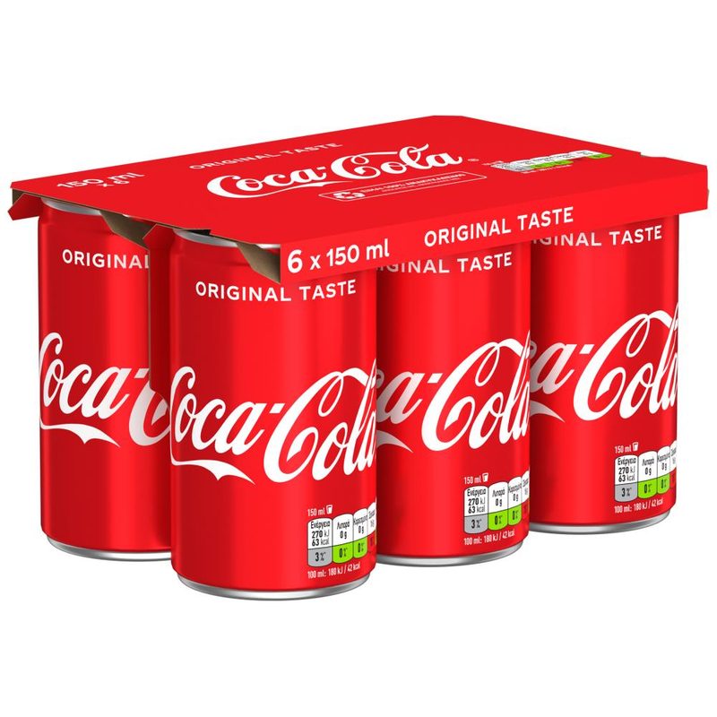 COCA COLA αναψυκτικό Original 6x150ml – Αναψυκτικά