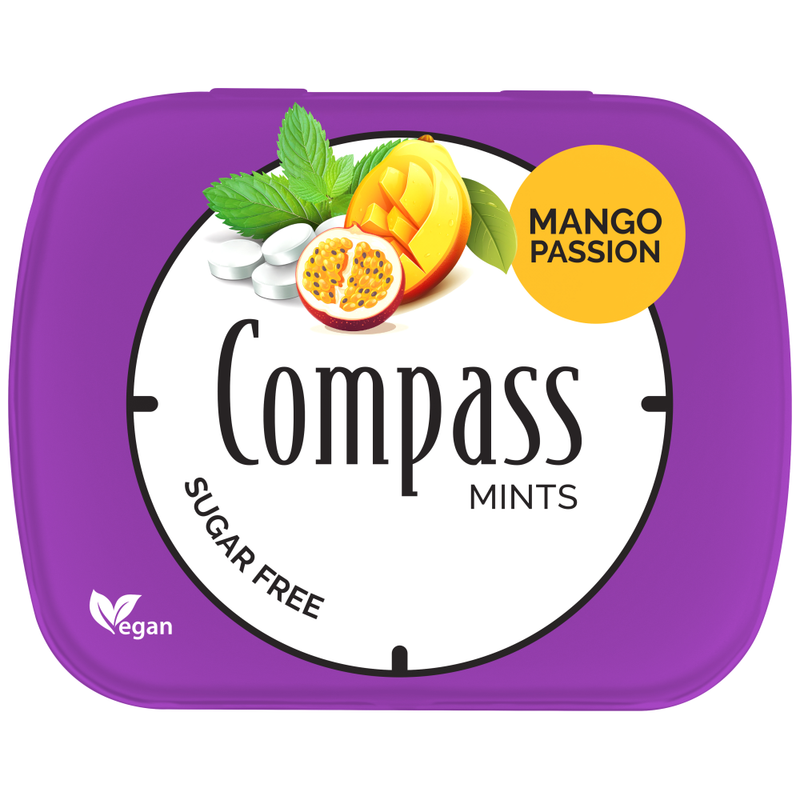 COMPASS καραμελάκια μάνγκο-φρούτο του πάθους 14gr – Καραμέλες, Γλειφιτζούρια και Τσίχλες
